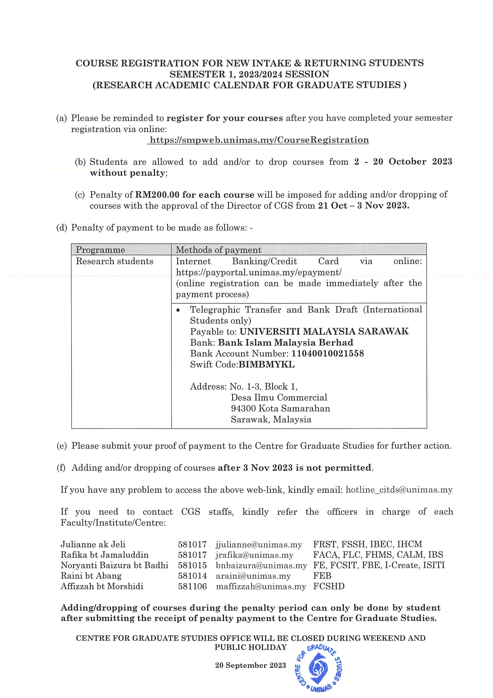 PENDAFTARAN KURSUS SEMESTER 1 SESI AKADEMIK 2021/2022